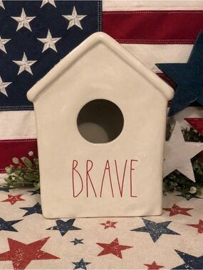 Rae Dunn BRAVE Birdhouse
